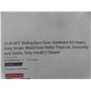 Image 2 : CCJH 6FT Sliding Barn Door Hardware Kit Heavy Duty Single 