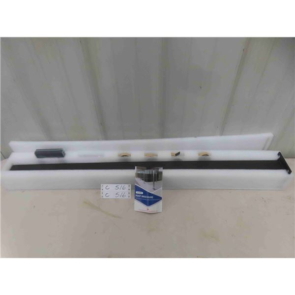  Glass Railing Post System,35.8" 304 Stainless Steel Glass