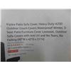 Image 2 : Kipiea Patio Sofa Cover, Heavy Duty 420D Outdoor Couch Cover