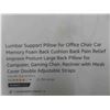 Image 2 : Lumbar Support Pillow for Office Chair Car Memory Foam Back