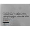 Image 2 : MALACASA 3 Tier Serving Tray, Porcelain Tiered Tray Stand, 14