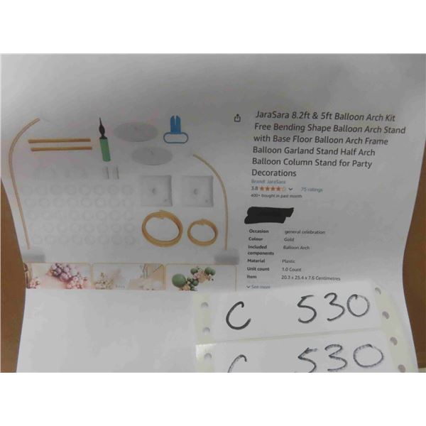 JaraSara 8.2ft & 5ft Balloon Arch Kit Free Bending Shape Balloon