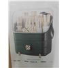 Image 4 : Makeup Holder Organizer 3 Tiers Cosmetic Storage Box with Dust 