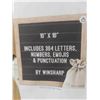 Image 4 : Black Felt Letter Board | 10"x10" Classy Dark Stained 