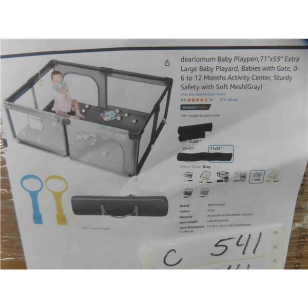dearlomum Baby Playpen,71"x59" Extra Large Baby Playard