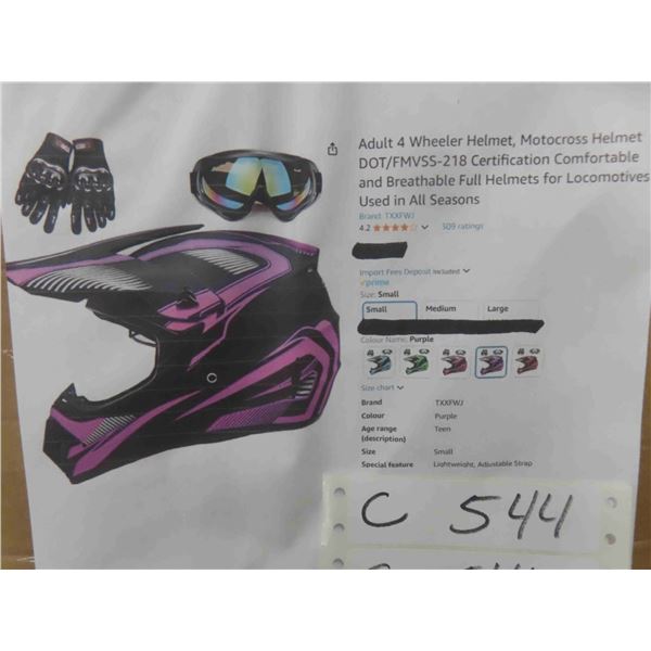 Adult 4 Wheeler Helmet, Motocross Helmet DOT/FMVSS-218
