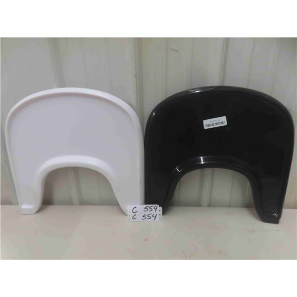 1 black and 1 white kids trays - New or Store Return  