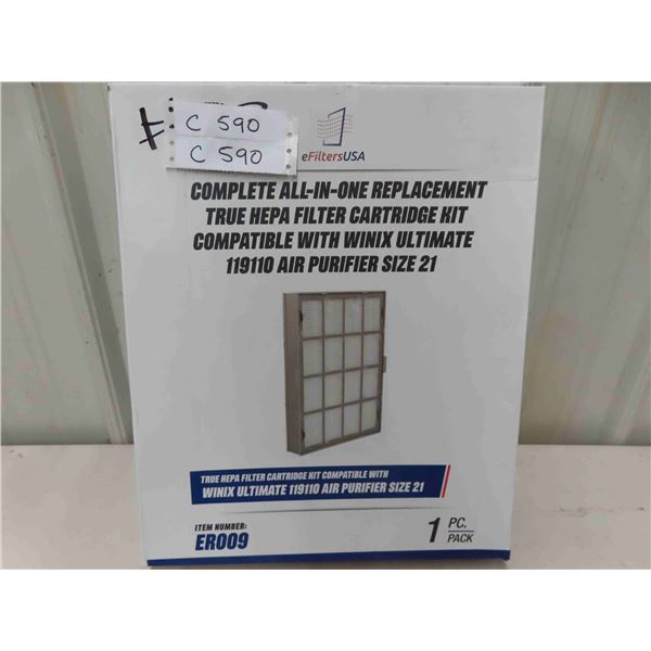 3 Pack Replacement True HEPA Filter Cartridge Sets Compatible