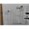 Image 3 : White Nightstand Set of 2 Modern Small Bed Side Table with Fabric