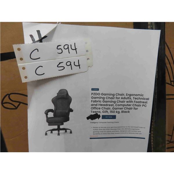 PZDO Gaming Chair, Ergonomic Gaming Chair for Adults, Technical 
