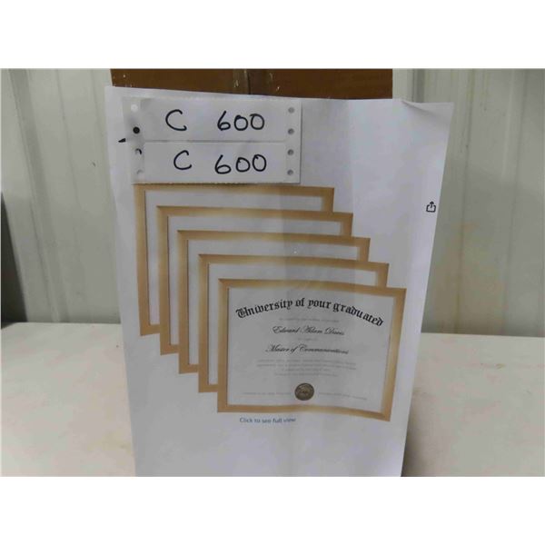 upsimples Certificate Frame with High Definition Glass, 8.5 by 11
