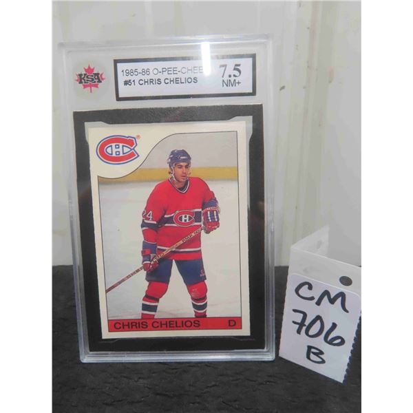 Graded Chris Chelios Card