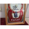 Image 3 : Vintage Molson Export Beer Bar Mirror in Frame 19 1/2'' x 