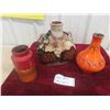 Image 1 : 3 Vintage Mid Century West German Pottery Vases. Lava 
