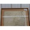 Image 3 : Antique Professionally Framed Map of Jaghir Lands on the 