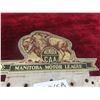 Image 2 : Rare! Vintage Manitoba License Plate Topper. CAA Member 