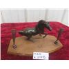 Image 2 : Vintage Cast Metal Galloping Horse Desk Set with