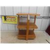 Image 1 : Vintage 3-Tier Solid Oak Hall Table 24'' x 19'' x 