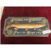 Image 1 : Vintage Fishing Contest 3D Pike Wood Sign, Approx