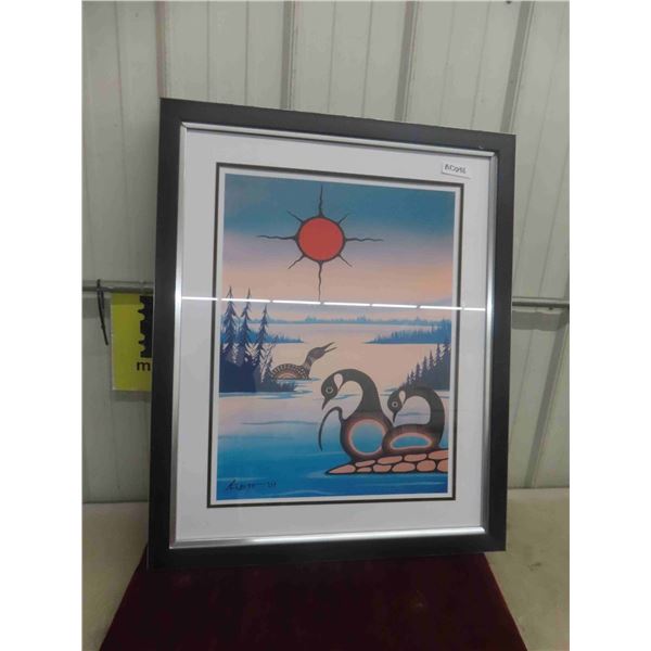 First Nations Oji-Cree Kurt Flett Print. Large Professionally