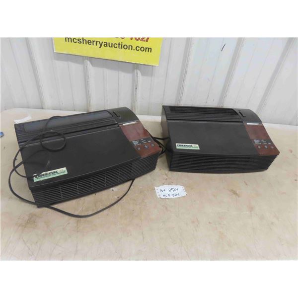 2 Oreck Air Purifiers 