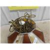 Image 2 : Stained Glass Swag Light with Outlet Wired Plug.