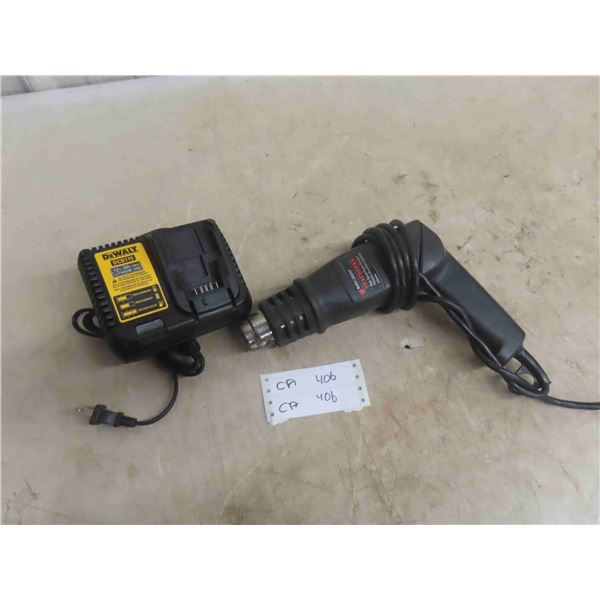 Dewalt DC B115 2V Charger , Black&Decker Heat Gun