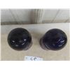 Image 2 : 2 Purple Telephone Insulators 