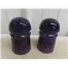 Image 2 : 2 Purple Telephone Insulators 