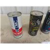 Image 4 : 6 Snowmobile 2 Cycle Oil Cans with Product : OMC