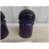 Image 3 : 2 Purple Telephone Insulators 