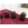 Image 2 : 8 Glass Black Telephone Insulators