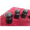 Image 4 : 8 Glass Black Telephone Insulators