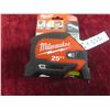 Image 2 : New Milwaukee 25ft Magnetic Tape Measure 