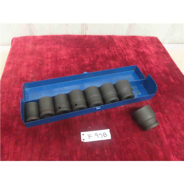8 Westward 3/4'' Impact Sockets, Up To 1 1/2'' 