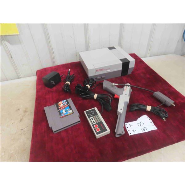 Nintendo 'Nes' Game System with Game. Complete, Not 