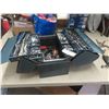 Image 1 : Metal Tool Box Full of 1/4'', 3/8'' + 1/2'' Socket Sets, Air 
