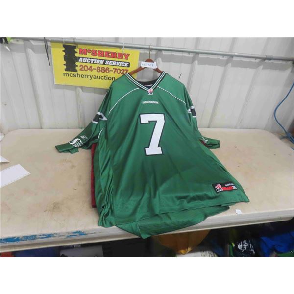 Saskatchewan Rough Riders Jersey, Autographed by