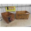Image 1 : 2 Wood Crates  'Magic Baking Powder' & 'Fruit' 