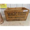 Image 2 : 2 Wood Crates  'Magic Baking Powder' & 'Fruit' 