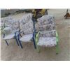 Image 3 : 6 Metal Patio Chairs with Cushions 