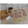 Image 1 : Milk Bottle Topper Lids , Ice Cream Topper Lids , Rusty 