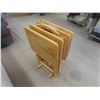 Image 4 : 4 Folding TV Stands 33'' x 66'' x 19'' 