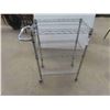 Image 1 : Rolling 3 Tier Stainless Cart 33'' x 24'' x 14'' 