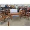 Image 1 : Oak Table 31'' x 60'' x 37'' with 6 Chairs 