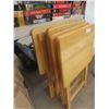 Image 5 : 4 Wood TV Stands , 2 Chairs, No Rack