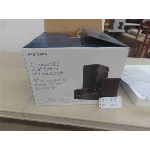 Insignia Compact CD Shelf System with Bluetooth - New