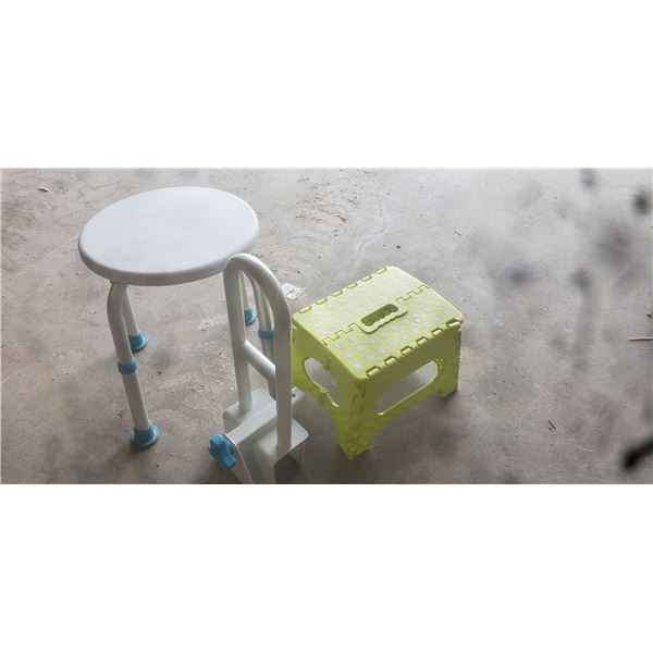 Bath Chair , Tub Safety Handle, Folding Stepper 