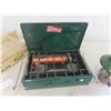 Image 4 : Coleman Stove Model 4M with Box , Lantern 
