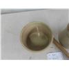 Image 4 : 2 Medalta Crocks (1) 1/2 Gallon, (1) Primitive Mixer 
